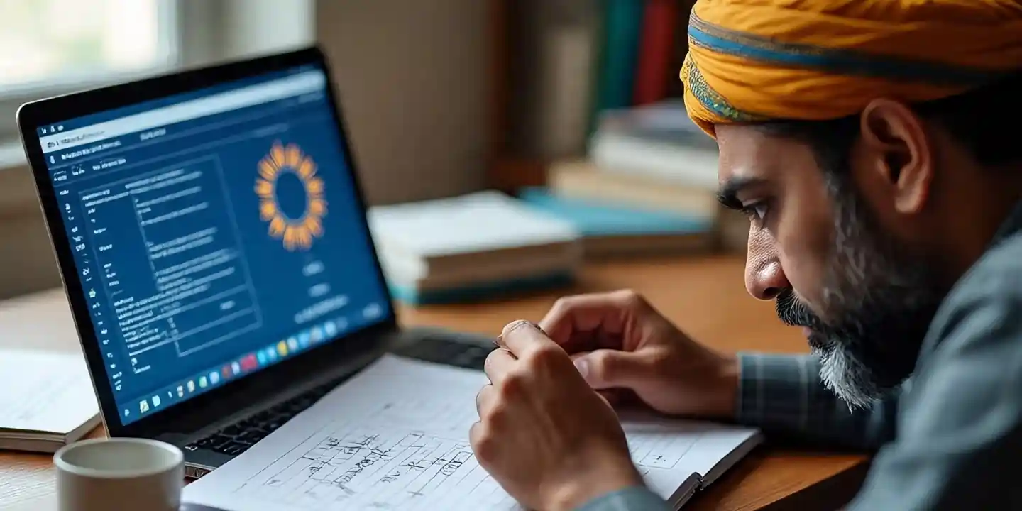 Solar Rooftop Calculator स्क्रीन जिसमें छत का साइज और सब्सिडी दिख रही हो