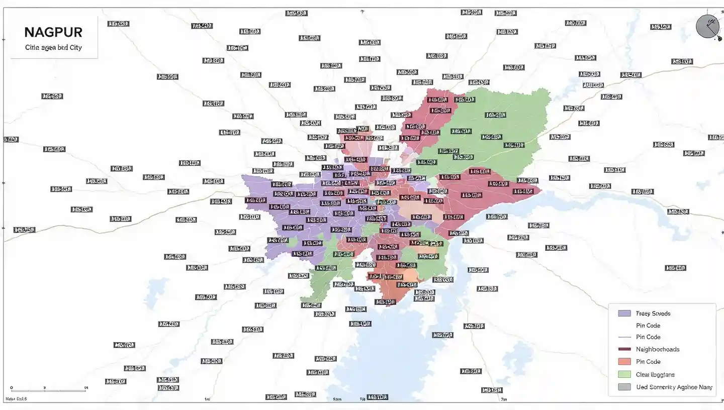 Nagpur pin code area wise list with city map and postal codes